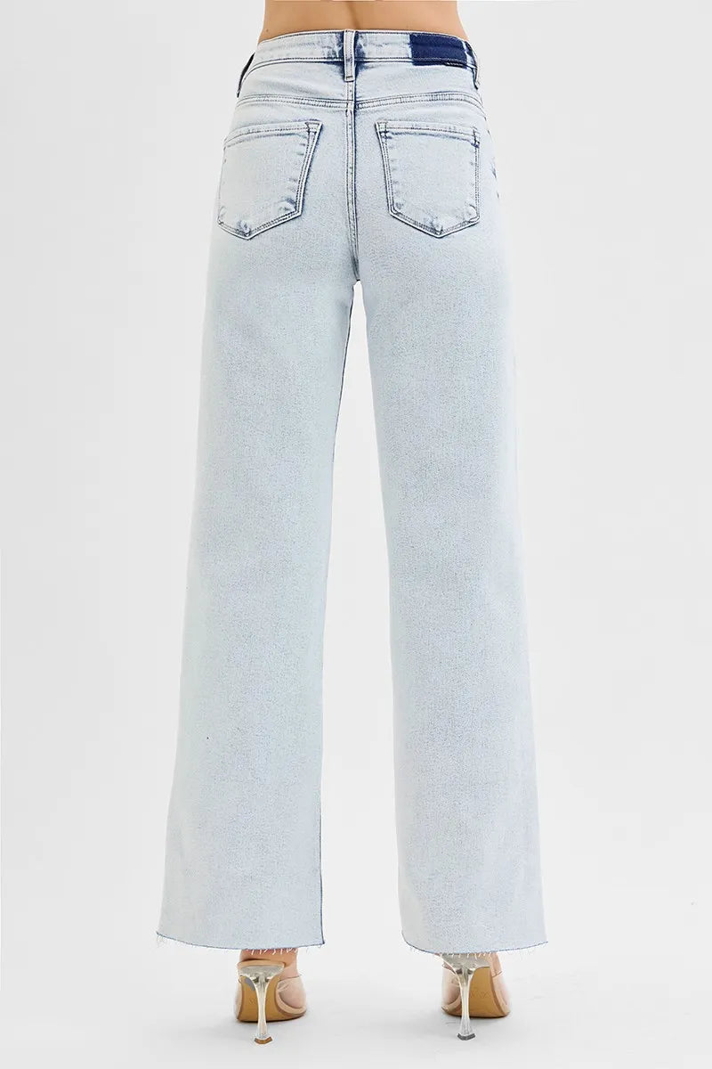 High Rise Wide Leg Jeans