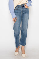 Eco Fabric High Rise Straight Leg Jea