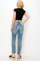 High Rise Stretch Mom Jeans