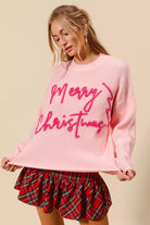 SO ME Merry Christmas Tinsel Lettering Sweater