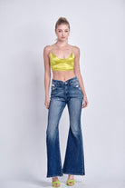 High Rise Stretch Flare Jeans