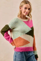 Multi Color Block Sweater