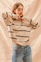 Stripe Crew Neck Sweater