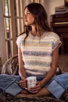 Multi Color Stripe Cozy Sweater