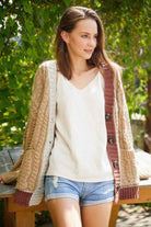 Knit Color Block Cardigan