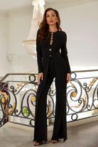 Long Slit Jumpsuit