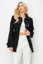 Toggle Button Peacoat With Pockets