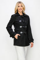 Toggle Button Peacoat With Pockets