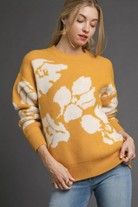 Floral Long Sleeve Sweater