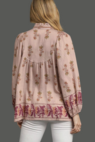 Floral Boho Peasant Blouse