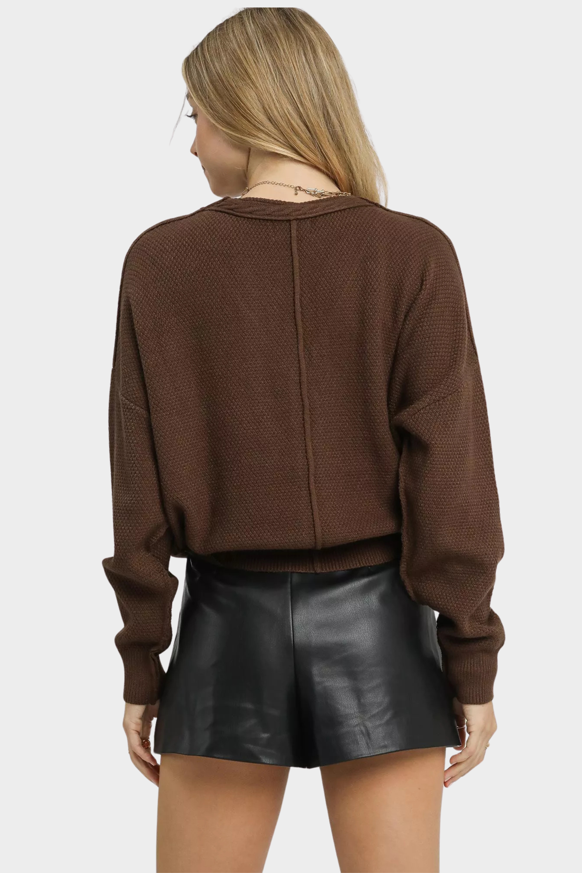 Chunky Cable Knit Button-Up Cardigan