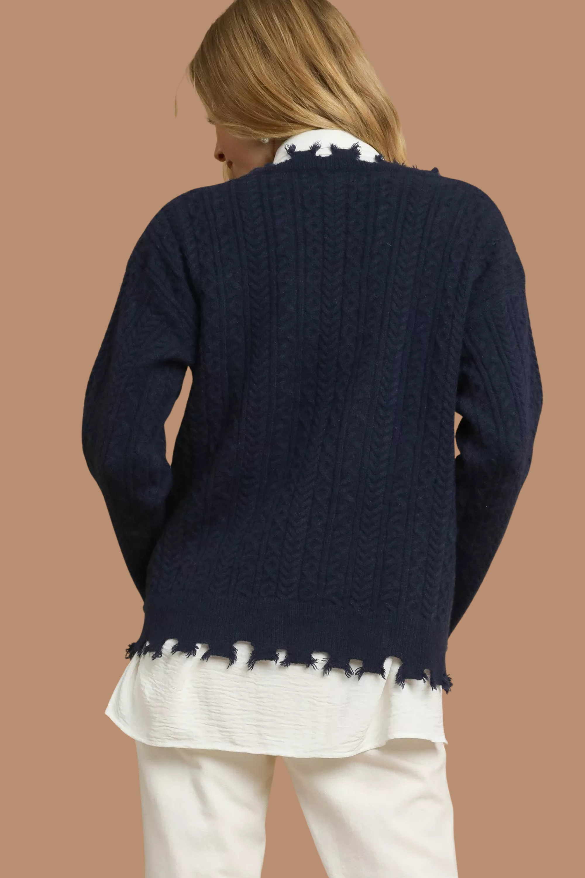 Distressed American Flag Sweater