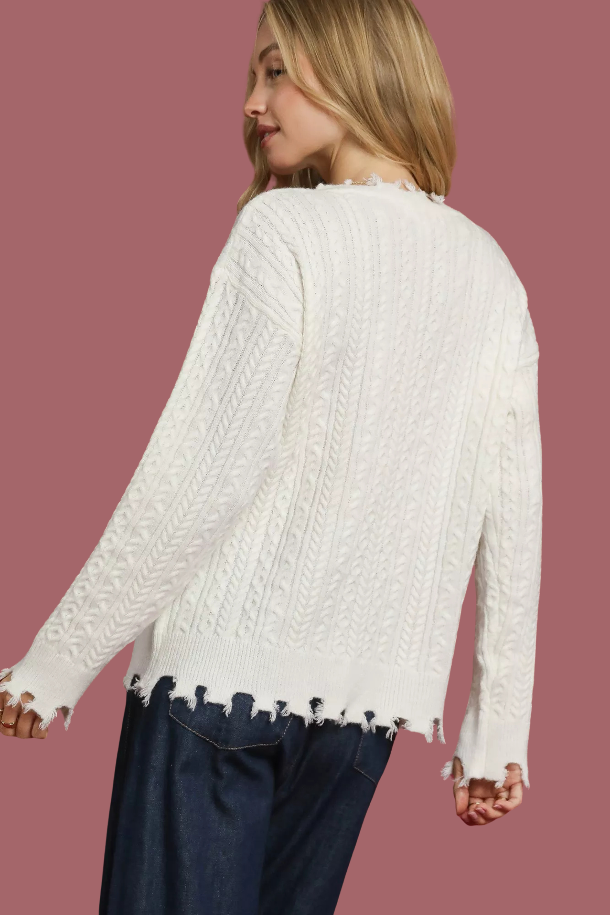 Distressed American Flag Sweater