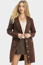 Button-Down Longline Cardigan