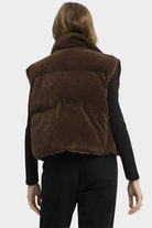 Sherpa-Lined Zip Vest with Drawstring Hem