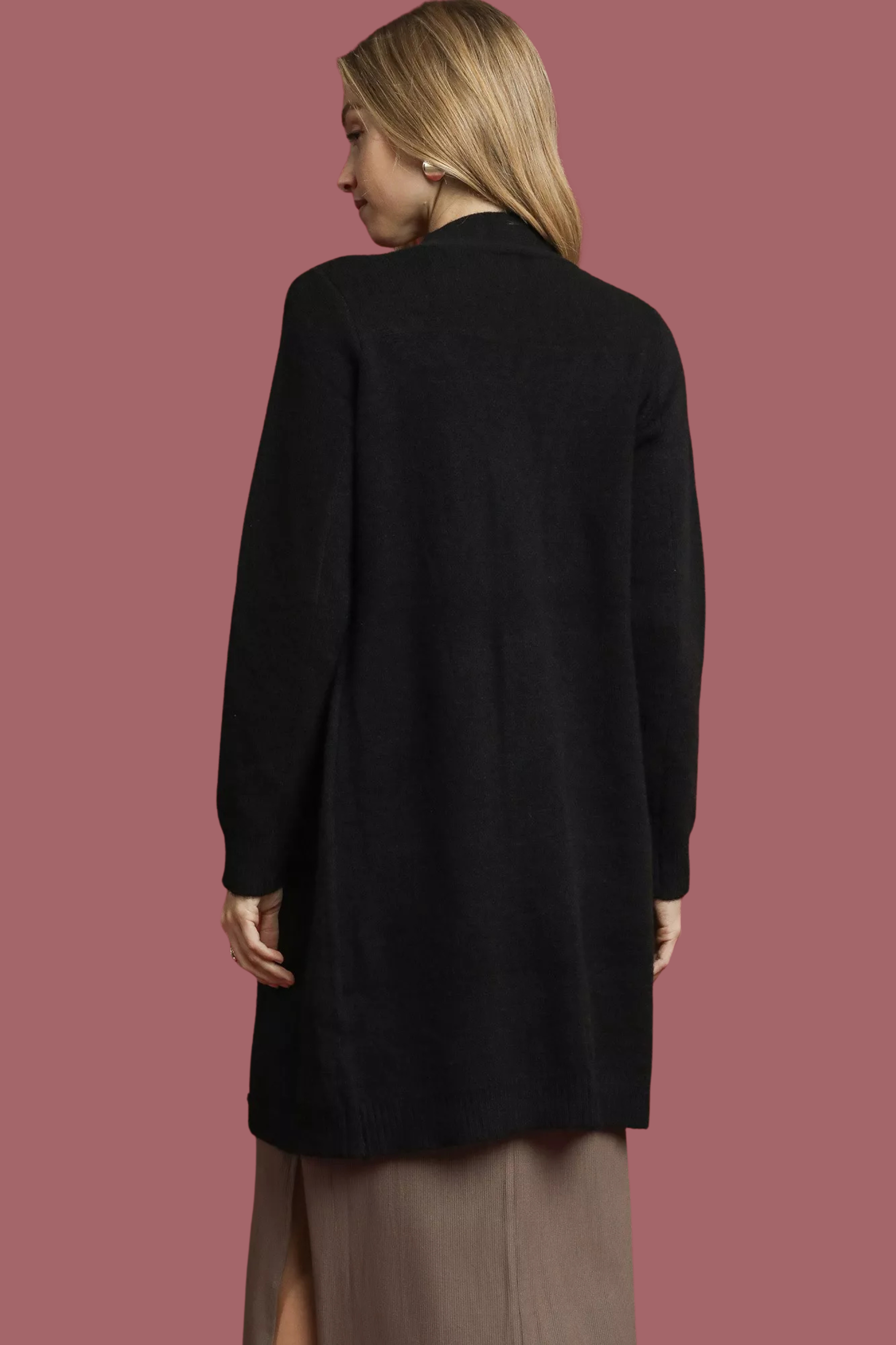 Button-Down Longline Cardigan