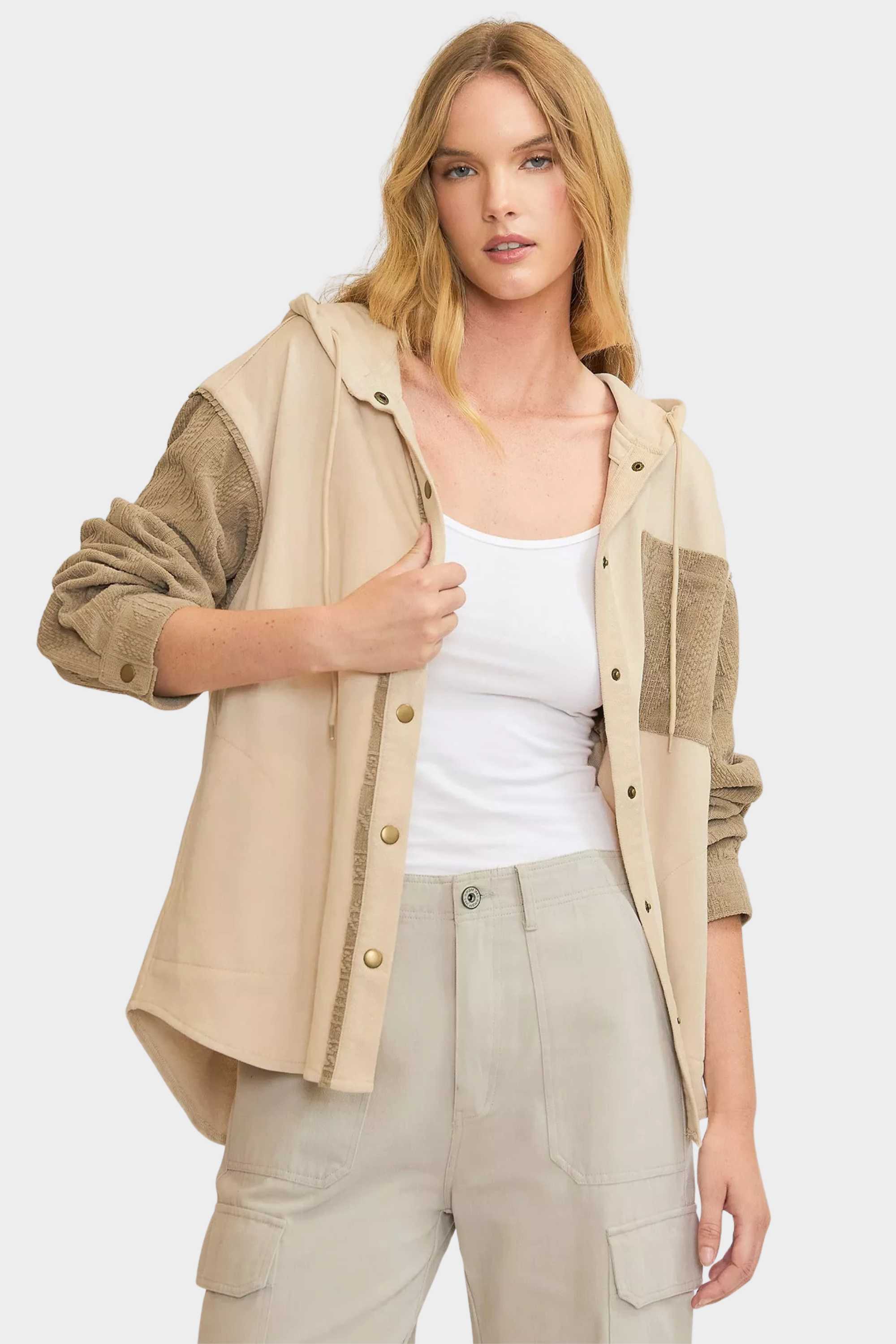 Washed French Terry Shacket