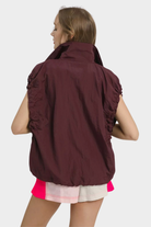 Drawstring Hem Nylon Vest