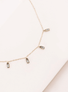 Lovoda Minimal Rectangle Rhinestone Anklet