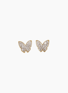 Lovoda Sparkling Butterfly Stud Earrings