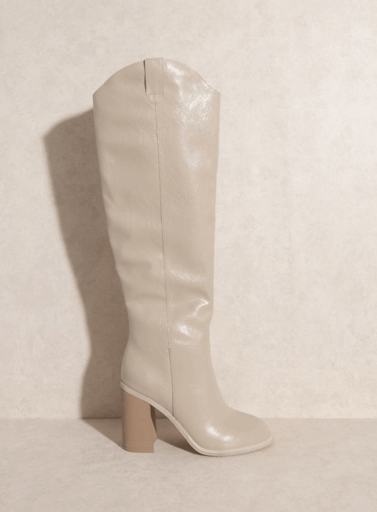 Oasis Society Stephanie Knee-High Cowboy Boots