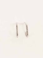 Lovoda Thin Stone Hoop Earrings