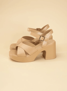 Touch-S Criss Cross Sandal Heels