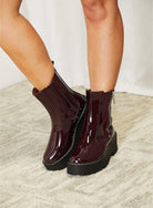 Side Zip Platform Boots