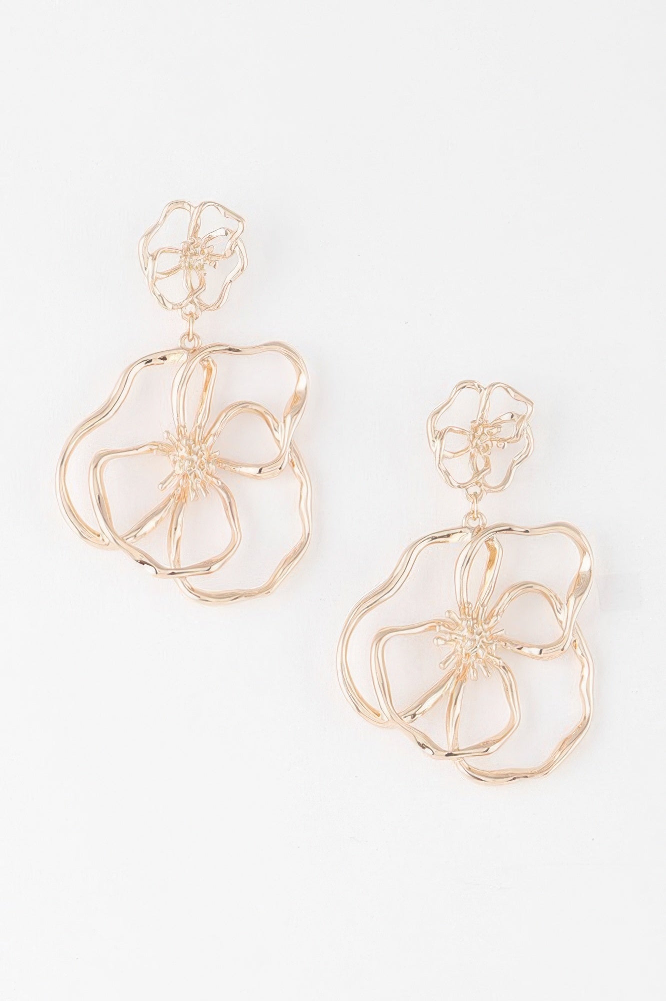 Doodle Flower Drop Earrings