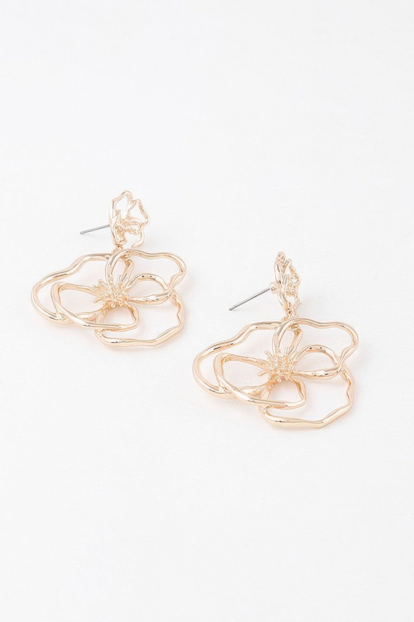 Doodle Flower Drop Earrings