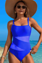 One Piece Lace High-Cut Swimsuit