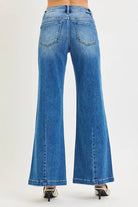 Mid Rise Wide Leg Jeans