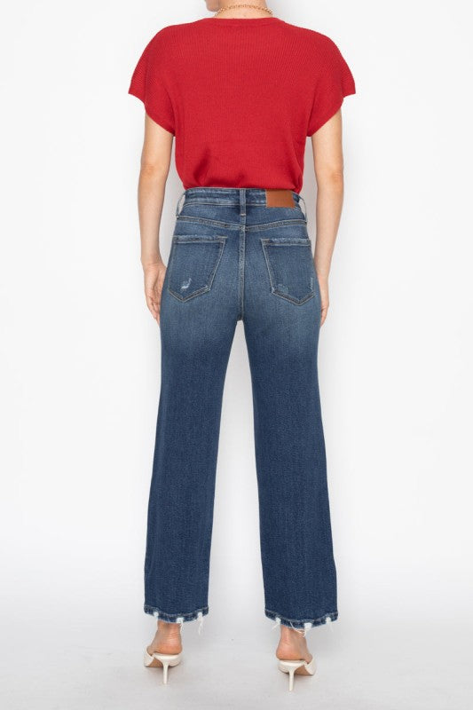 Tummy Control High Rise Straight Jeans