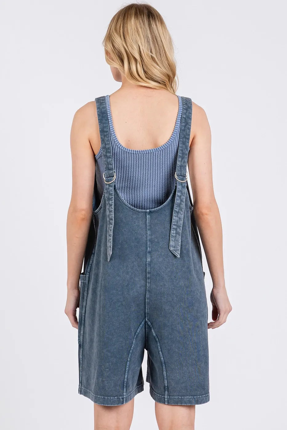Washed French Terry Romper
