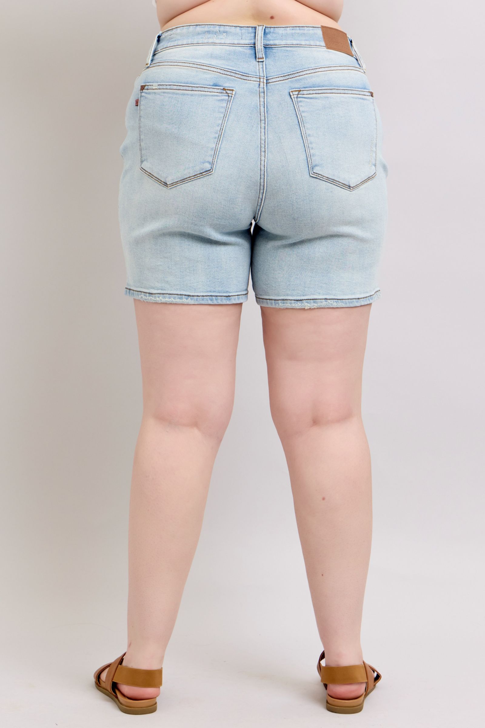 2 Button Denim Shorts