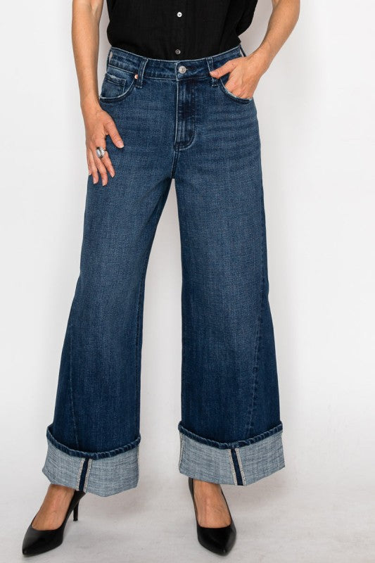 High Rise A-Wide Jeans
