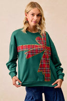 Plaid Christmas Fleece Pullover