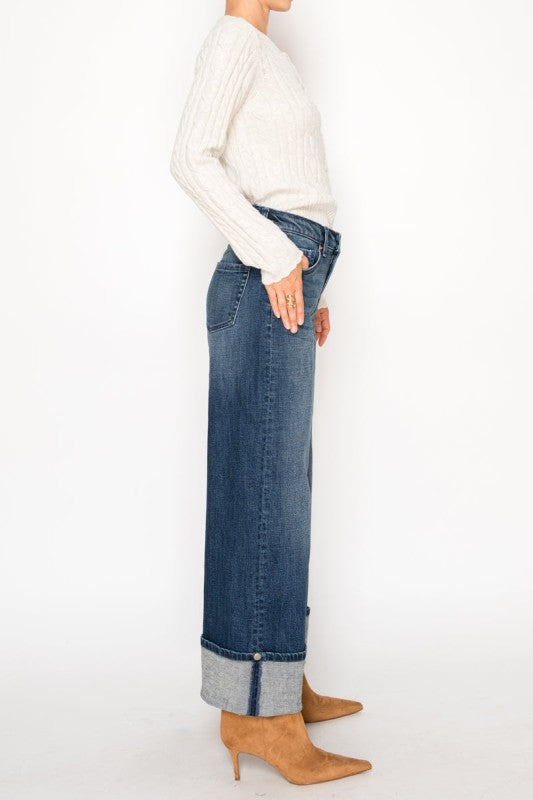High Rise Tummy Control A-Wide Jeans