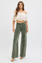 High Rise Wide Leg Corduroy Jeans