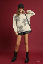 Floral Jacquard Knit Sweater
