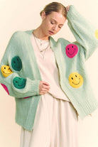 Fuzzy Open Front Cardigan