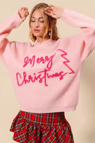 SO ME Merry Christmas Tinsel Lettering Sweater