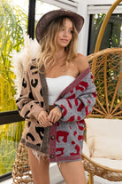 Leopard Print Button Down Cardigan