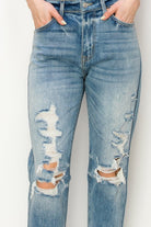 High Rise Stretch Mom Jeans