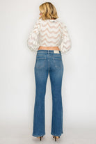 High Rise Tummy Control Slim Flare Jeans