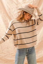 Stripe Crew Neck Sweater
