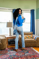 Mid Rise Thermal Bootcut Jeans