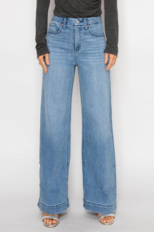 High Rise Tummy Control A-Wide Jeans