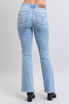 Mid Rise Thermal Bootcut Jeans