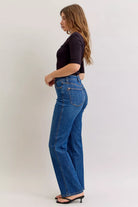 High Waist Tummy Control Straight Jeans
